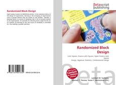Buchcover von Randomized Block Design