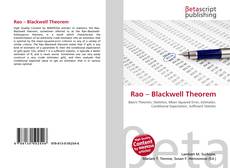 Capa do livro de Rao – Blackwell Theorem 
