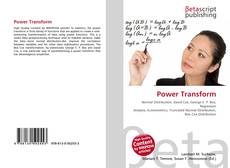 Bookcover of Power Transform