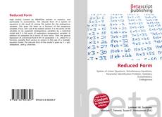 Capa do livro de Reduced Form 