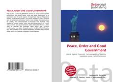 Peace, Order and Good Government的封面
