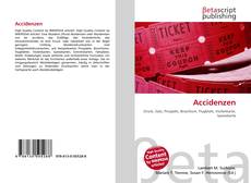 Capa do livro de Accidenzen 