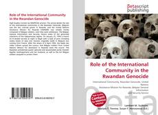 Buchcover von Role of the International Community in the Rwandan Genocide