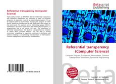 Buchcover von Referential transparency (Computer Science)
