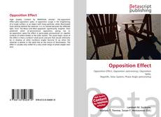 Portada del libro de Opposition Effect