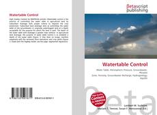 Portada del libro de Watertable Control