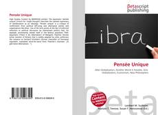 Pensée Unique kitap kapağı