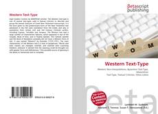 Buchcover von Western Text-Type