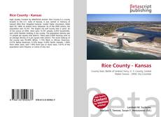Bookcover of Rice County - Kansas