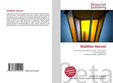 Buchcover von Walther Nernst