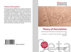 Theory of Descriptions kitap kapağı