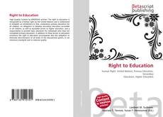 Buchcover von Right to Education