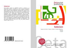 Solecism kitap kapağı