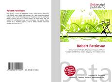 Capa do livro de Robert Pattinson 