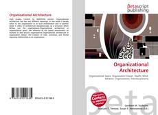 Portada del libro de Organizational Architecture