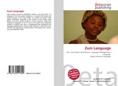 Обложка Zuni Language