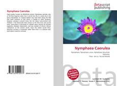 Portada del libro de Nymphaea Caerulea