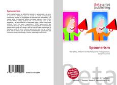 Portada del libro de Spoonerism