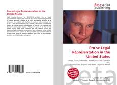 Portada del libro de Pro se Legal Representation in the United States