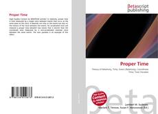 Portada del libro de Proper Time