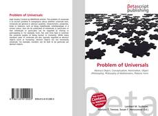Portada del libro de Problem of Universals