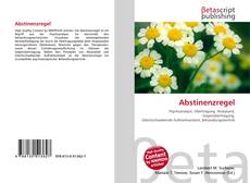 Abstinenzregel kitap kapağı