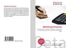 Abteilung Finanzen的封面