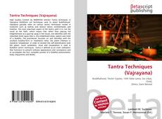 Tantra Techniques (Vajrayana) kitap kapağı