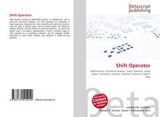 Shift Operator kitap kapağı