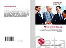 Portada del libro de Abteilungsbildung