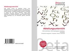Portada del libro de Abteilungsunterricht