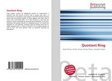 Portada del libro de Quotient Ring