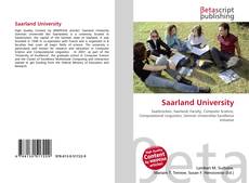 Capa do livro de Saarland University 