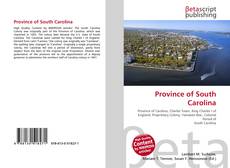 Couverture de Province of South Carolina