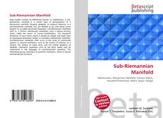 Buchcover von Sub-Riemannian Manifold