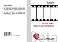 Capa do livro de Vaanathaipola 