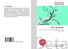 Vac (Speech) kitap kapağı