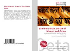 Buchcover von Said bin Sultan, Sultan of Muscat and Oman