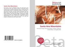 Capa do livro de Santa Ana Mountains 