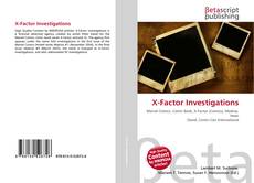 Capa do livro de X-Factor Investigations 