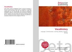 Capa do livro de Vocablulary 