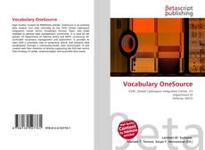 Capa do livro de Vocabulary OneSource 