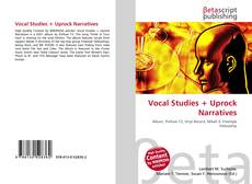 Capa do livro de Vocal Studies + Uprock Narratives 