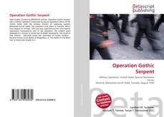 Copertina di Operation Gothic Serpent