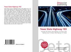 Capa do livro de Texas State Highway 183 