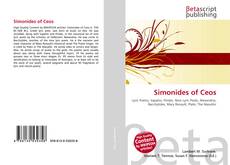 Simonides of Ceos kitap kapağı