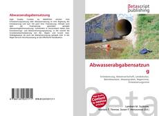 Buchcover von Abwasserabgabensatzung