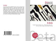 Buchcover von X-Acto