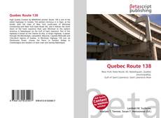 Capa do livro de Quebec Route 138 