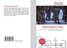 Bookcover of South Lebanon Army
